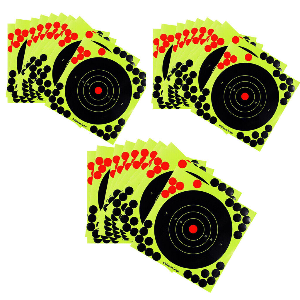30 Pack 8inch Shooting Targets Gun Range Paster Hunting Targets Accessories