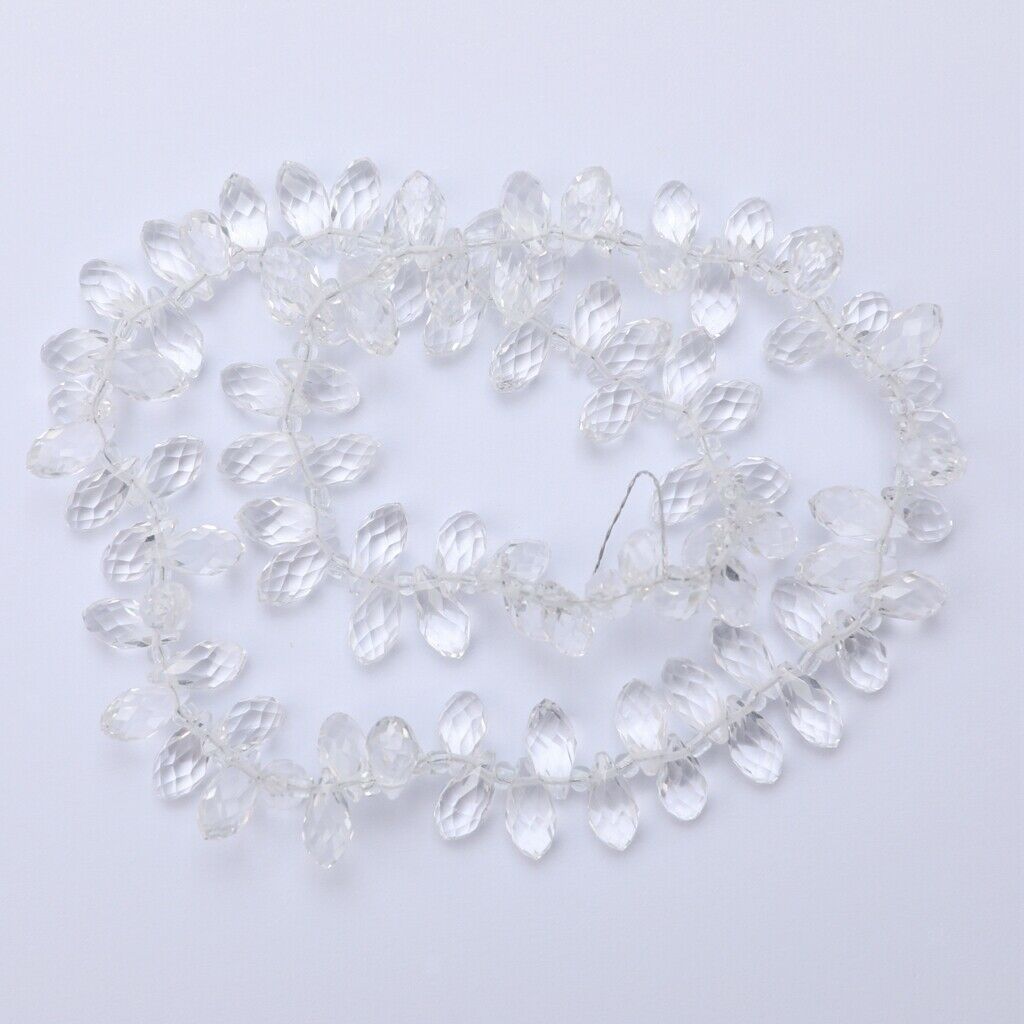 100pack Crystal Glass Loose Beads Drilled for DIY Craft Jewelry Supplies