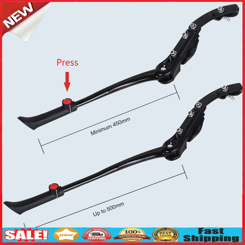 Adjustable Mountain Bike Bicycle Aluminum Alloy Kickstand Cycling Equipment @