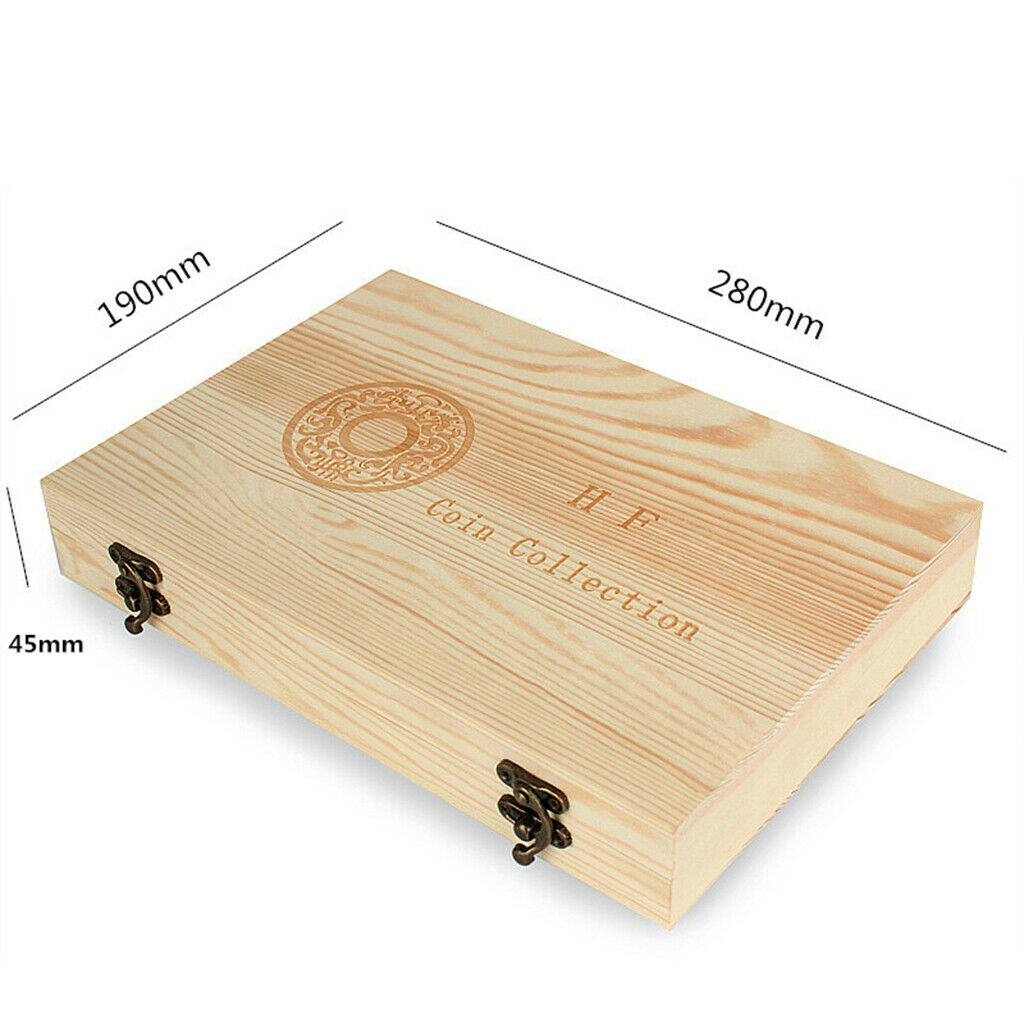 Coins Storage Box Case Holder Set for Certified Coin with Round Capsules