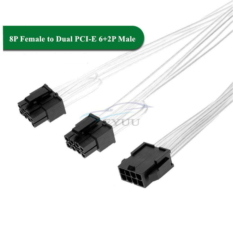 Graphics Card Power Cord Power Cable Splitter 18 AWG/Ribbon Cable Wire Connector