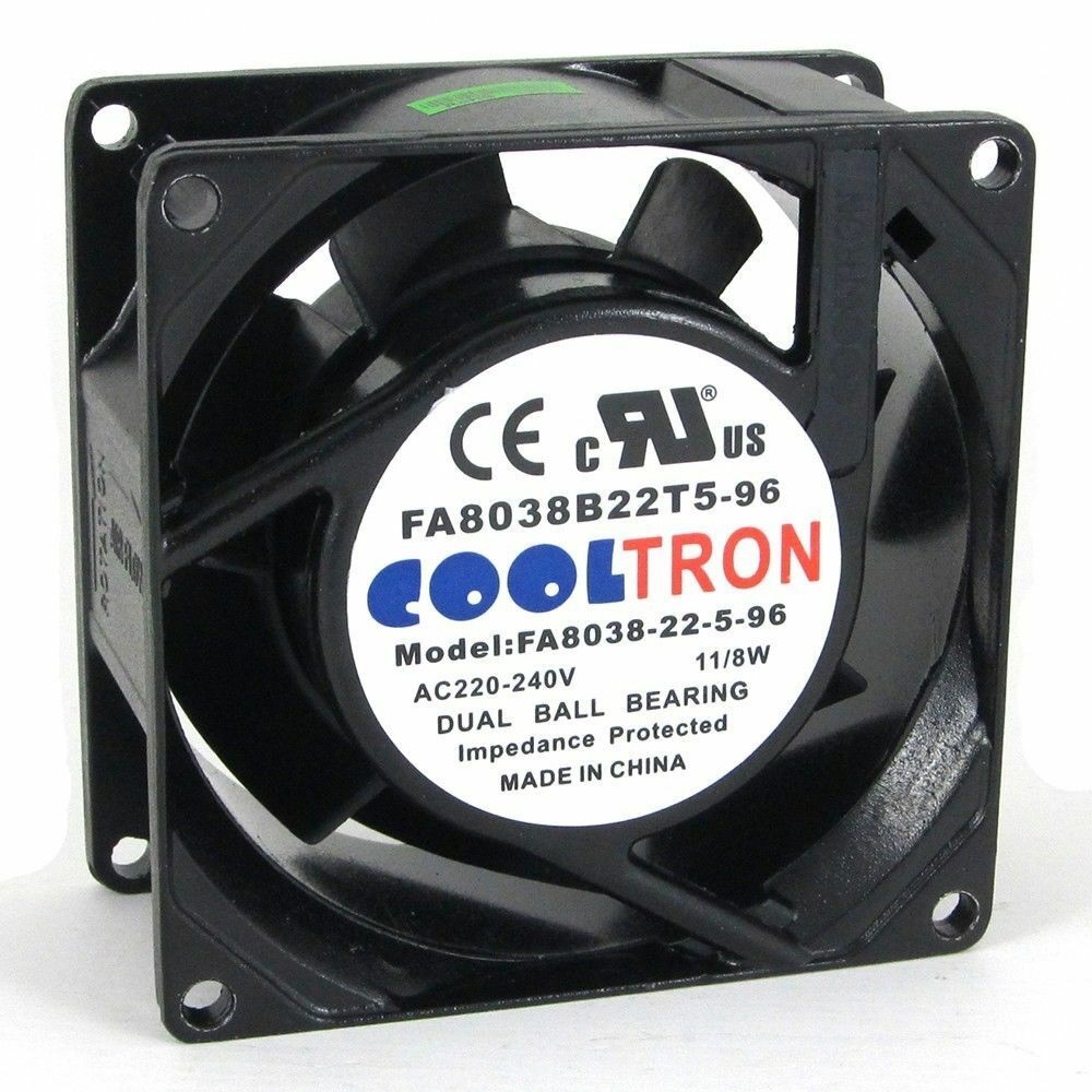For 220V / 230V / 240V AC Cooling Fan. 80mm x 38mm HS (HS8038B)