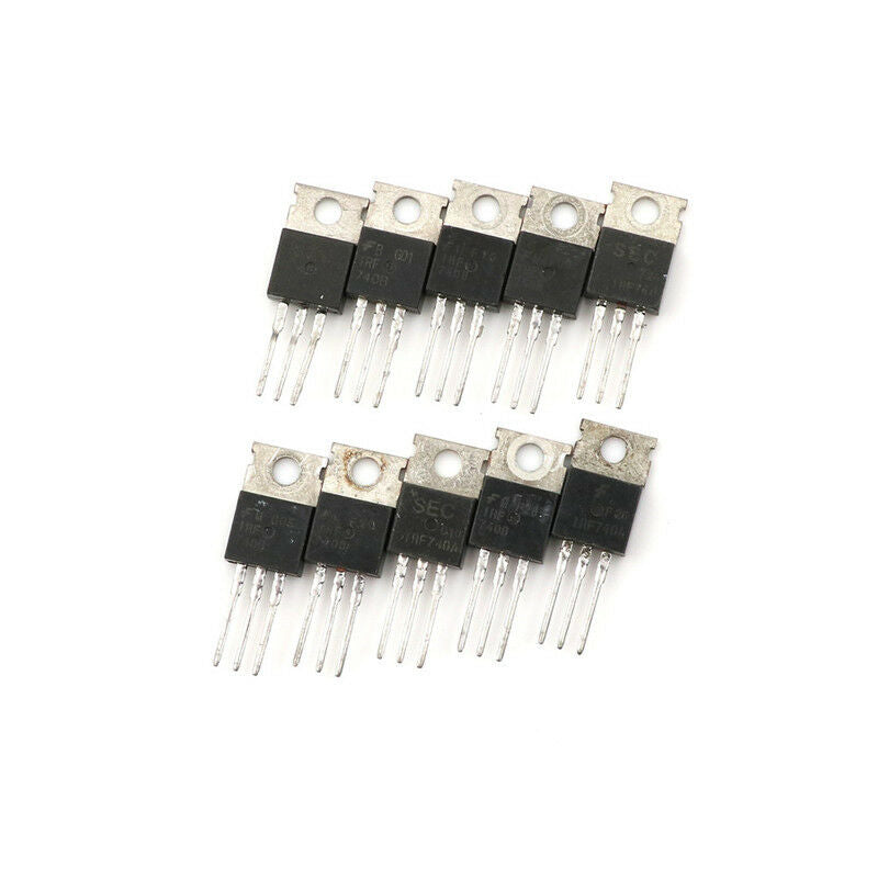 10pcs NEW IRF740 IRF 740 Power MOSFET 10A 400V TO-220 .l8