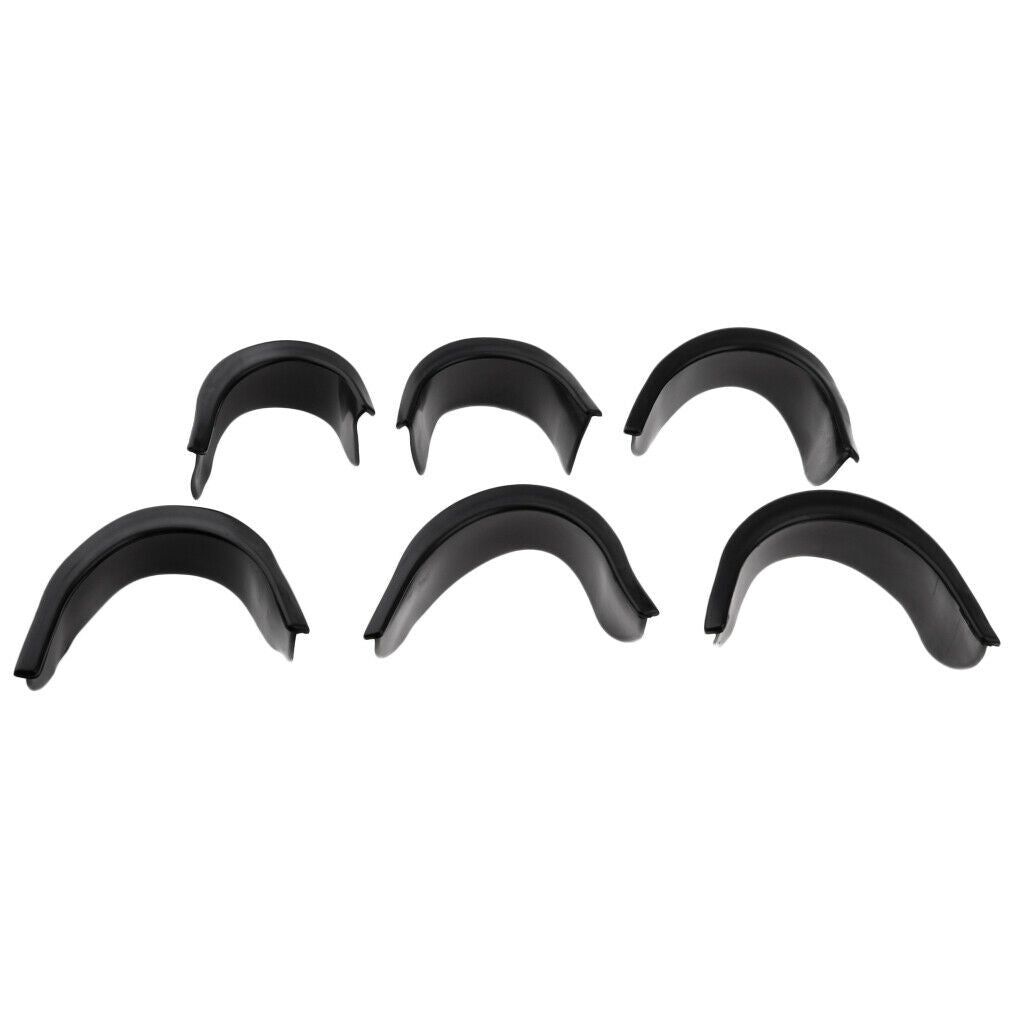 6pcs Rubber Pool Table Pocket Liners 4 Corner 2 Sides No Punched Holes