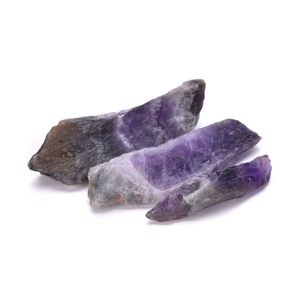 100g Natural Purple Amethyst Point Quartz Crystal Rough Rock Specimen HealinY Rf