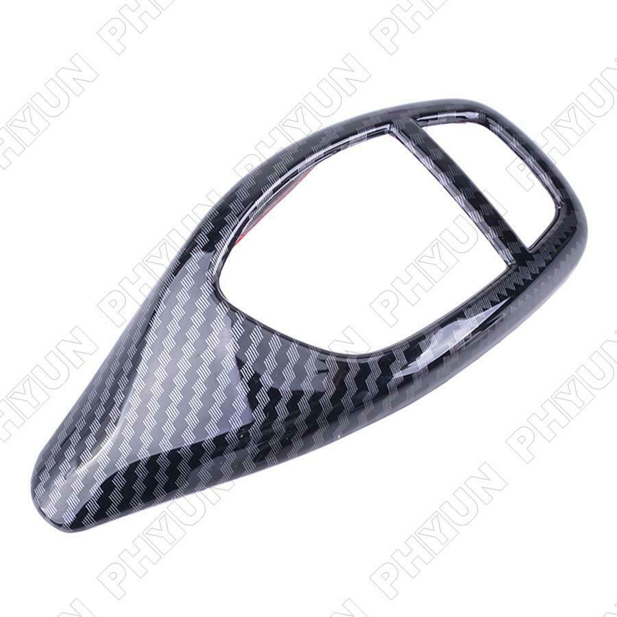 Carbon Fiber Look Gear Shift Knob Cover Trim For BMW X3 X4 X5 X6 E70 E71 F06 F12