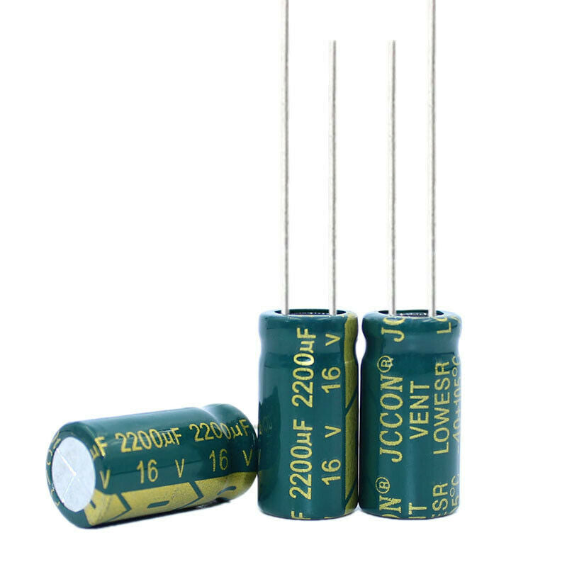 10pcs 16v2200uf Aluminum electrolytic capacitor Power adapter inverter 10x20mm