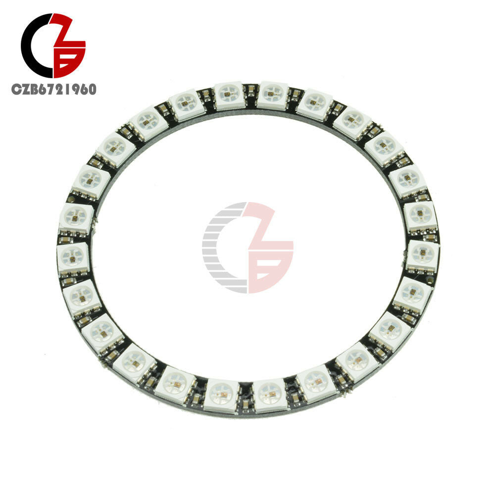 24 Bit WS2812B 5050 RGB LED Ring RGB LED with Integrated Driver 65mm for Arduino