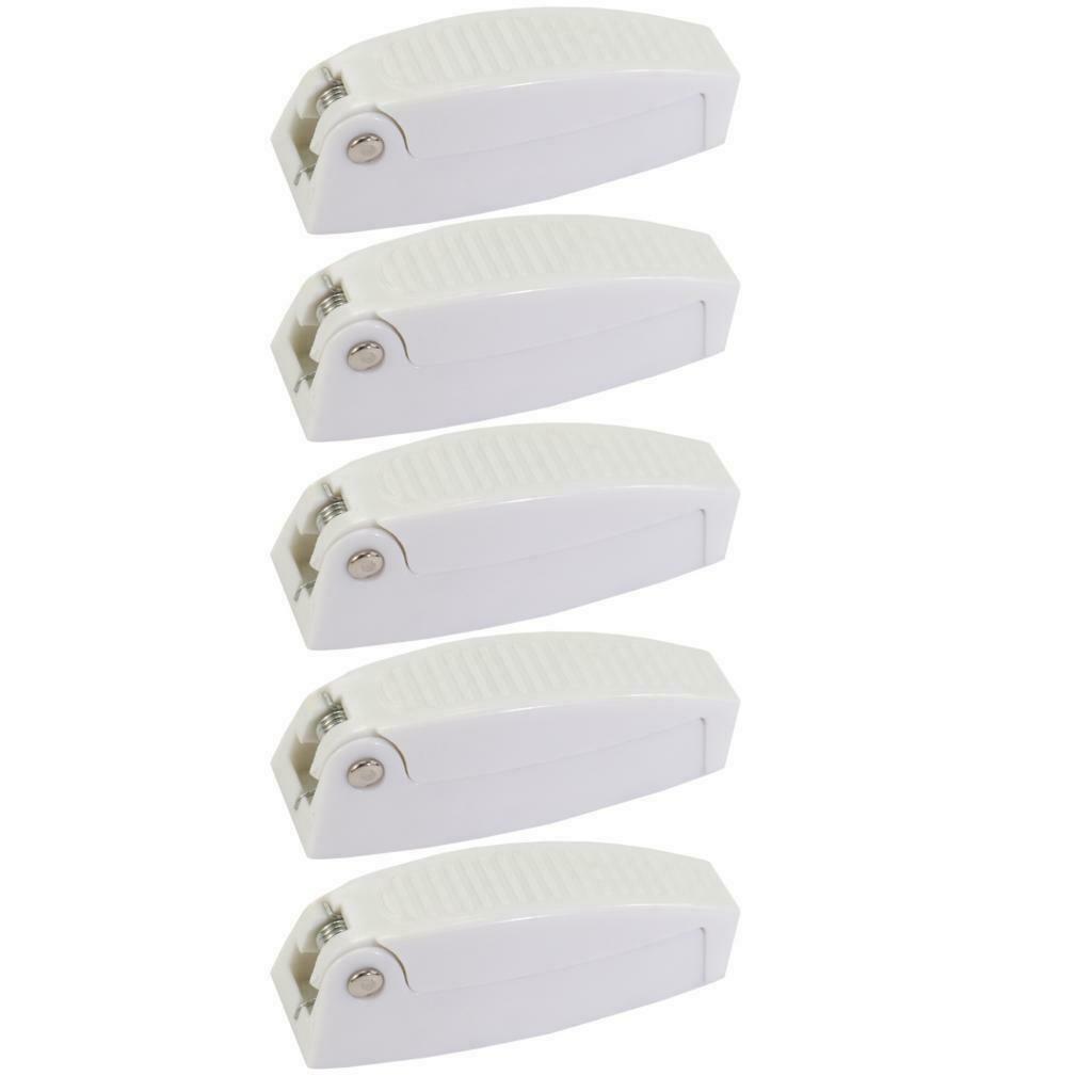 Pack Marine Boat Replacement Safety Door Gate Latch White Plastic Clip( 5x)