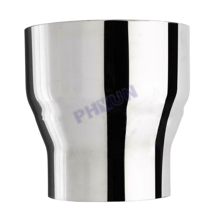 3" ID to 4" OD Car Exhaust Pipe Adapter Connector Premium Chrome Stainless Steel