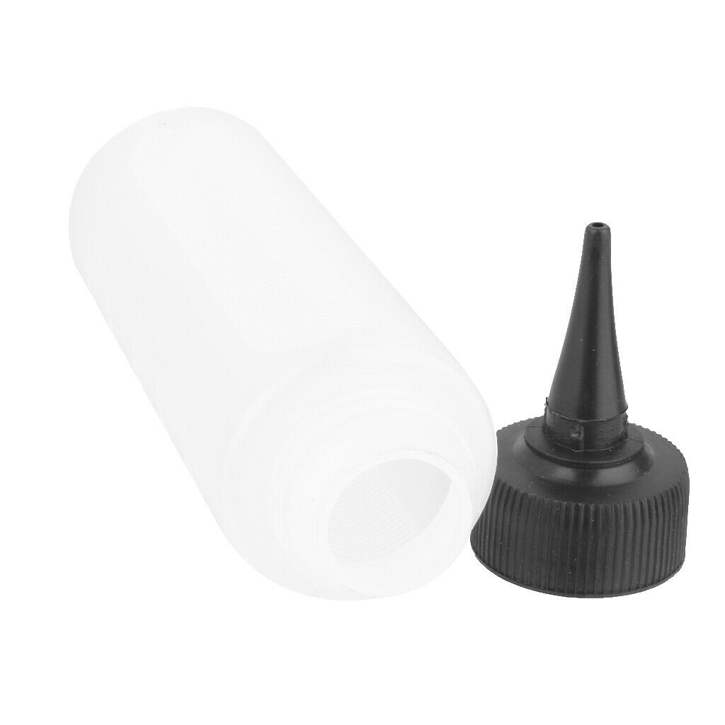 3pcs 150ml Plastic Hair Dye Applicator Pointed Perming Tinting Empty Bottle