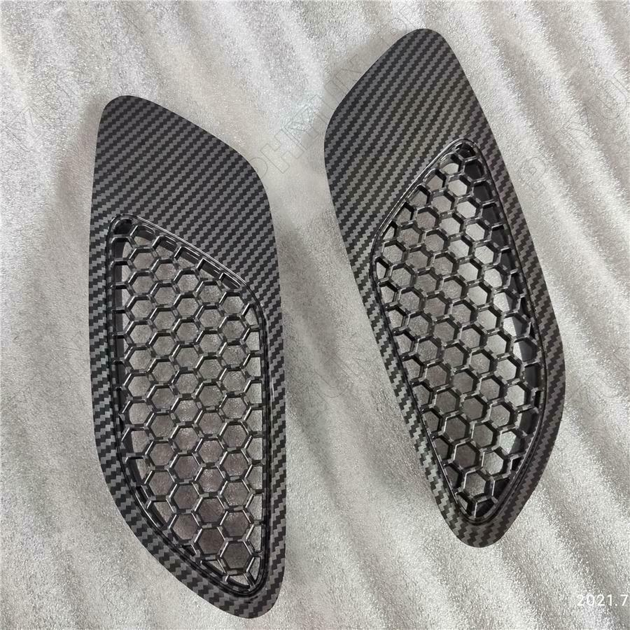 2x Carbon Fiber Style Bonnet Vent Hood Air Vents For BMW E90 E91 E92 E93 M3 Type