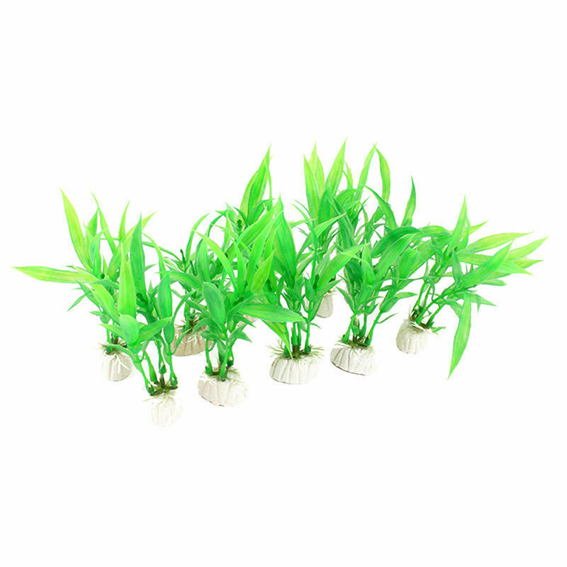 10pcs Artificial Water Plants Aquarium Plants