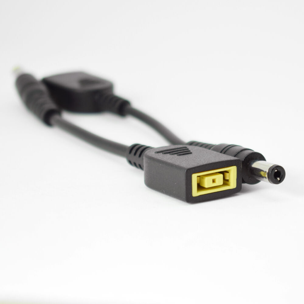4pcs 14cm 2.1x5.5mm Male To Square DC Female Adapter Cable For Lenovo ThinkPad