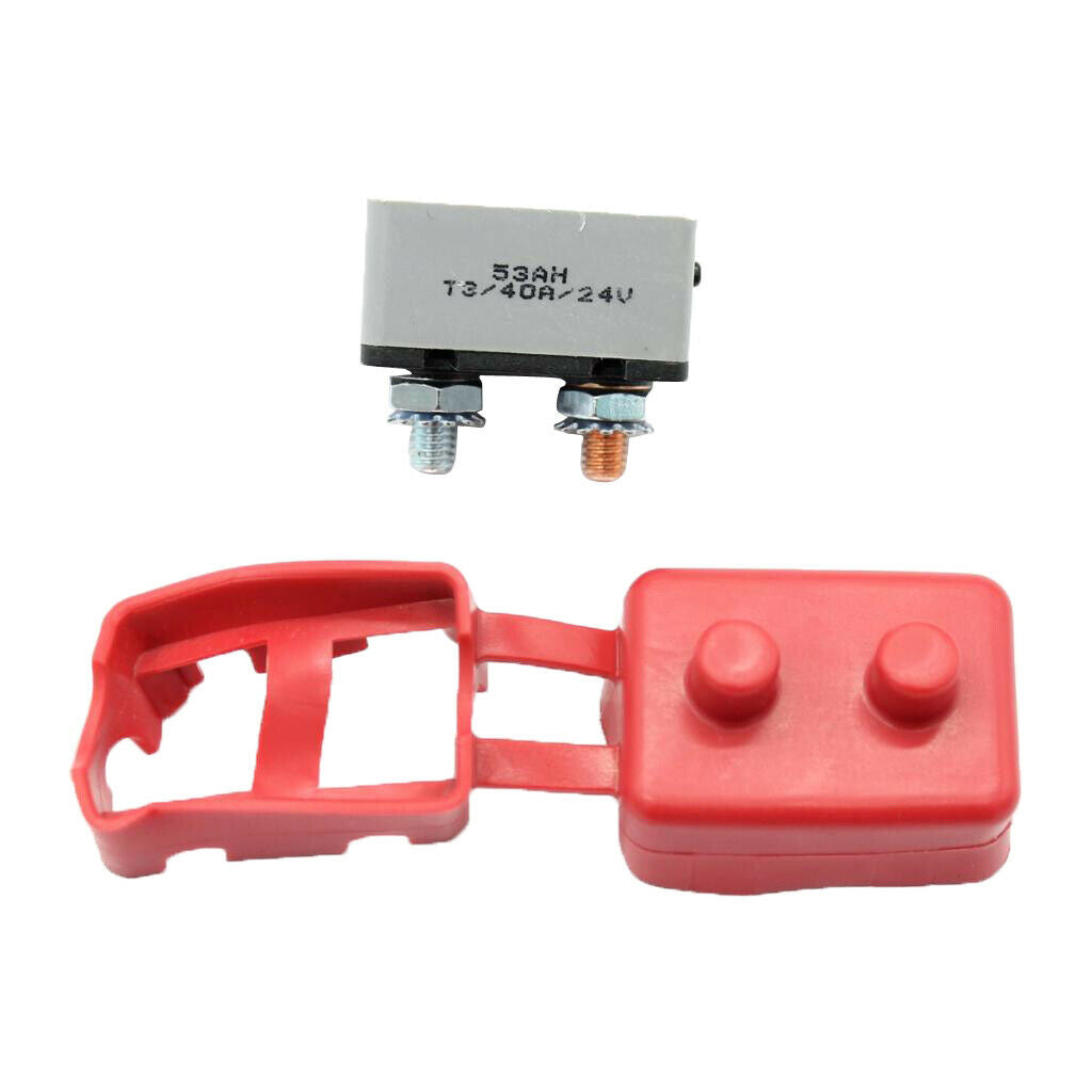 2pcs Car Marine Boat Audio Circuit Breaker Manual Reset Fuseholder  40AMP
