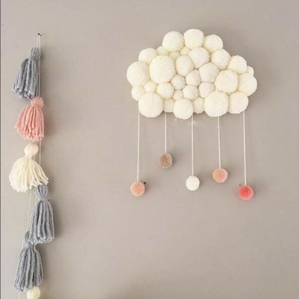 2x Ornaments DIY Hanging Decorations for Nursery Clouds Ornate