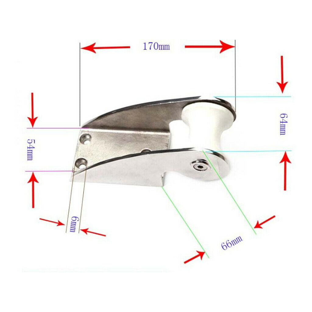 Stainless Steel Anchor Roller With Hard Rubber Bow Roller For Boat Yacht
