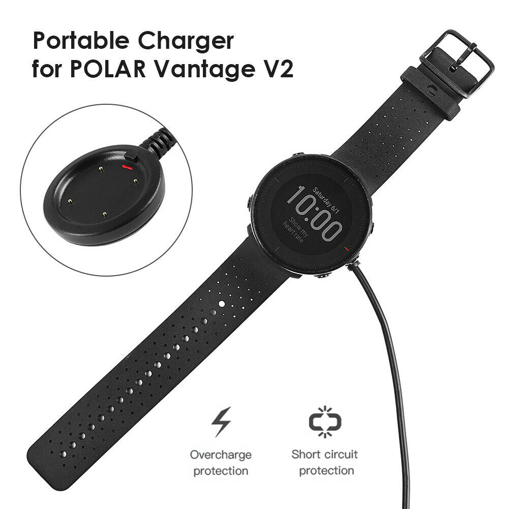 Smart Watch Charger Dock for POLAR Vantage V2/GRIT X/Ignite USB Power Adapter