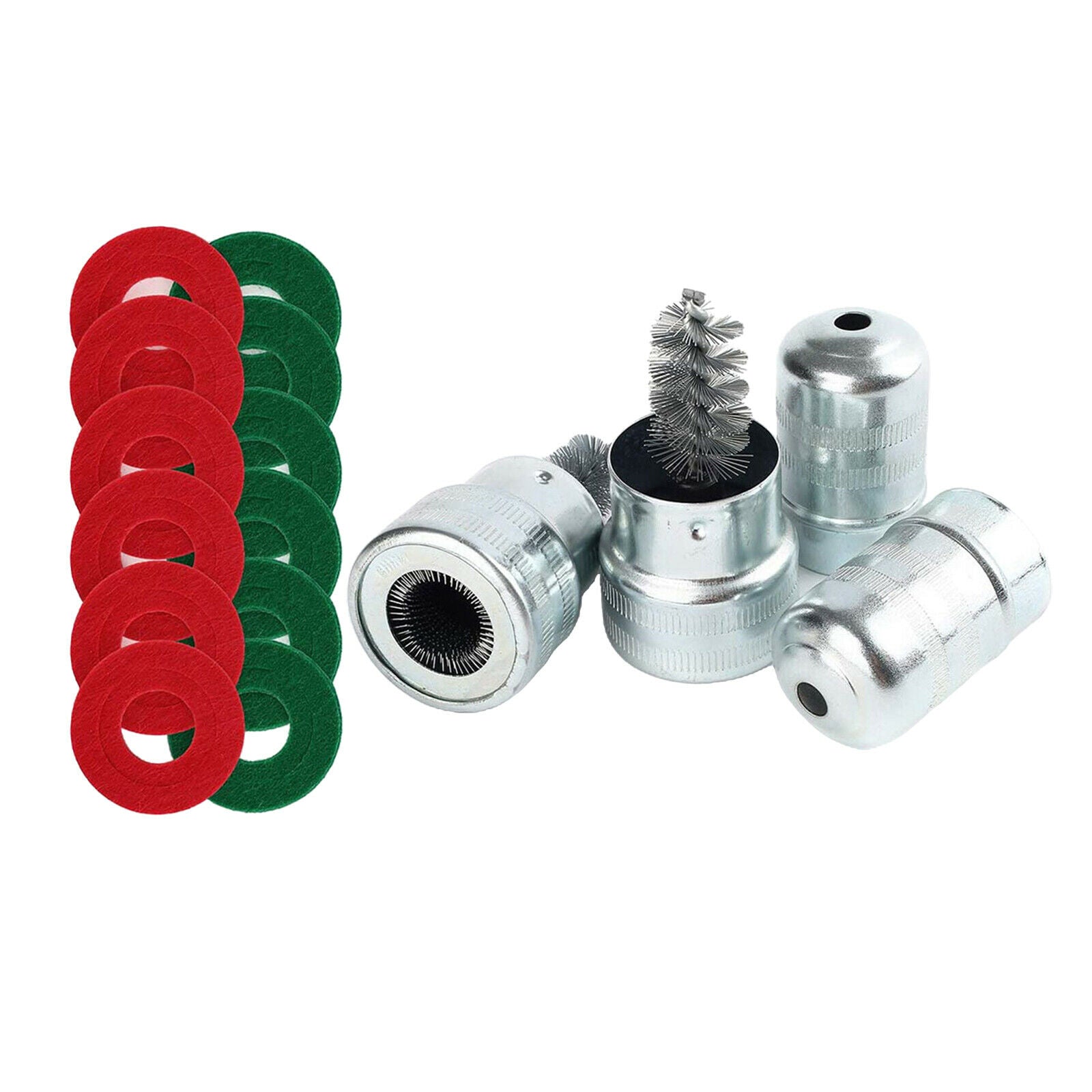 12pcs Battery Terminal Anti-Corrosion Washers 2x Cleaning Brush for Car