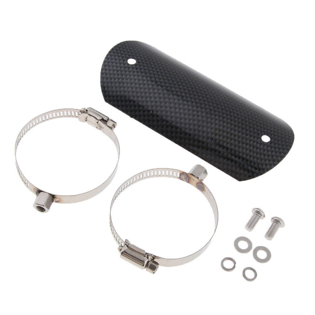 Motorcycle Chrome Exhaust Muffler Pipe Heat Shield Cover Guard Universal
