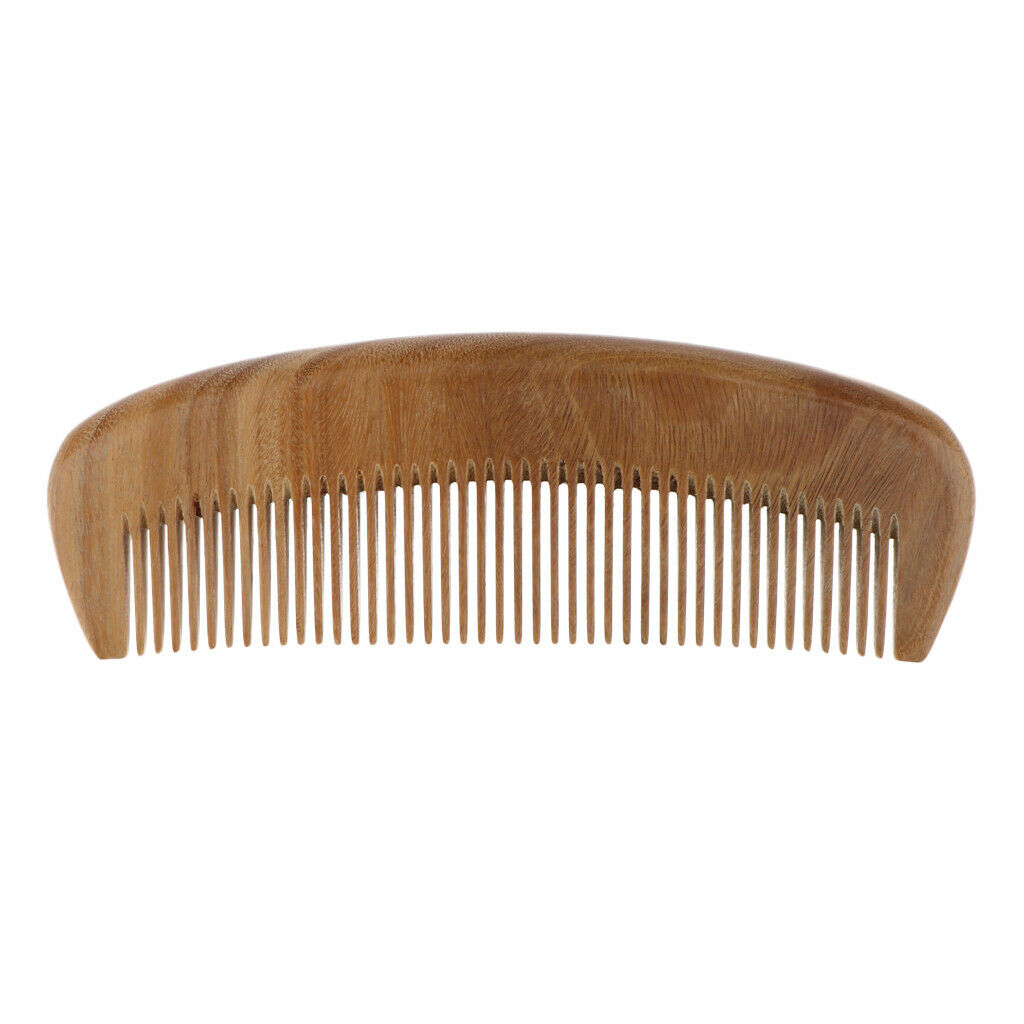 Wooden Fine Tooth Hair Comb Detangler , Anti-static Sandalwood Scent Handmade