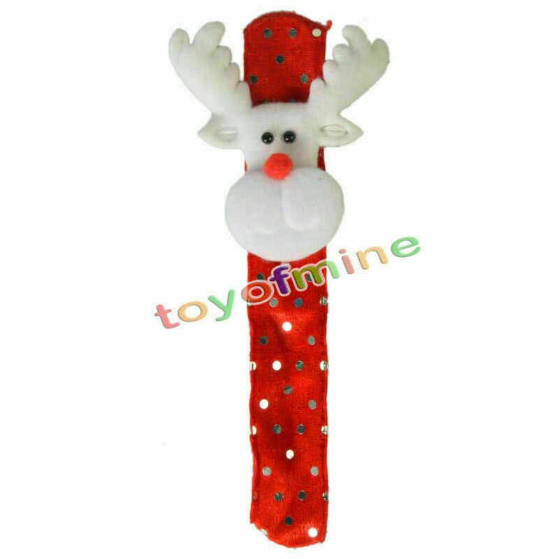 Santa Claus Deer Beer Slap Circle Bracelet Christmas Xmas Gift Decoration Random