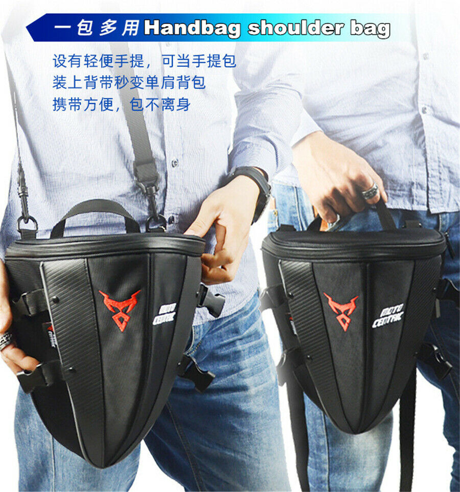 Reflective top case Tail moto bag Motorcycle Sport Back Seat Bag shoulder bag