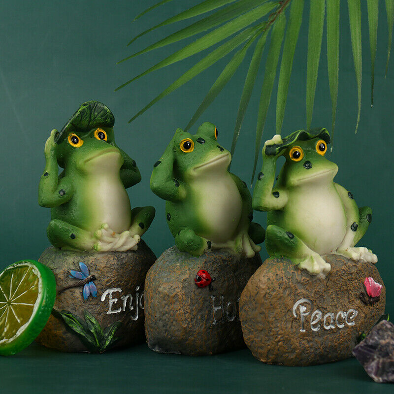 Frogs Garden Statues Sculptures Garden Yard Frogs Landscaping Stone Ornam.l8