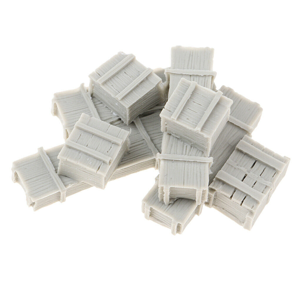 1:35 Scale Kit Crates Mini Scenery Layout Box Unpainted Sandtable Accs