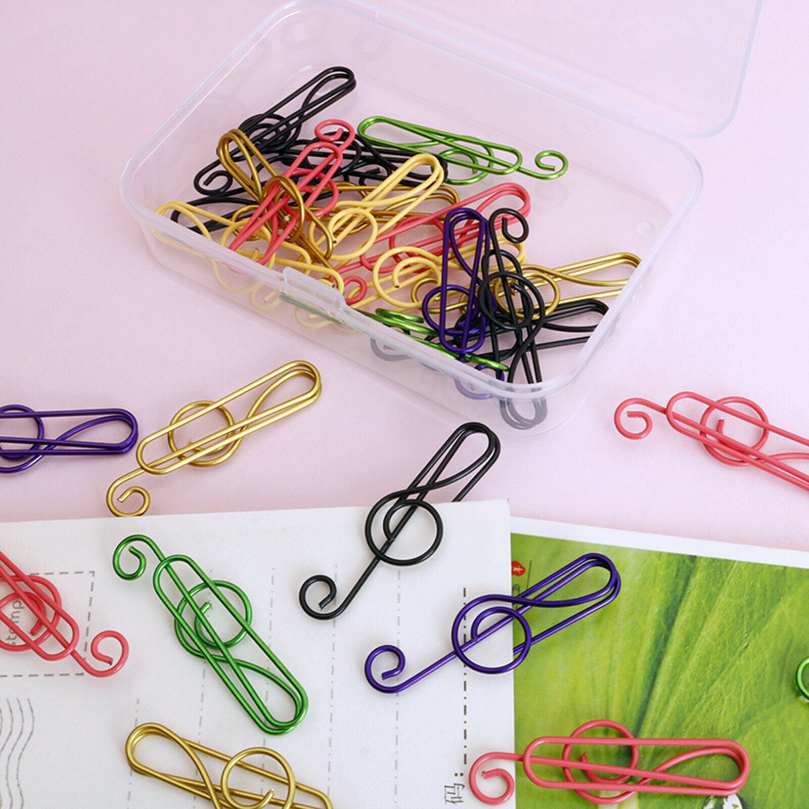 Paper Clip Paperclip Decorative Paper Clamp Document Mark Clips Accessories