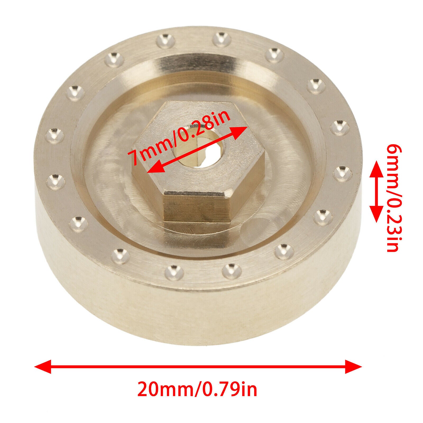 Internal Upgrade Counterweight Wheel for Axial 1/24 Scale SCX24 Heavy