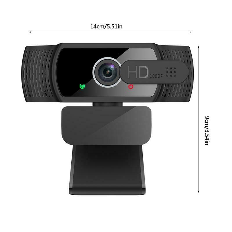 1080P Webcam Computer PC Web Camera Light Correction Wide Angle with Microphone