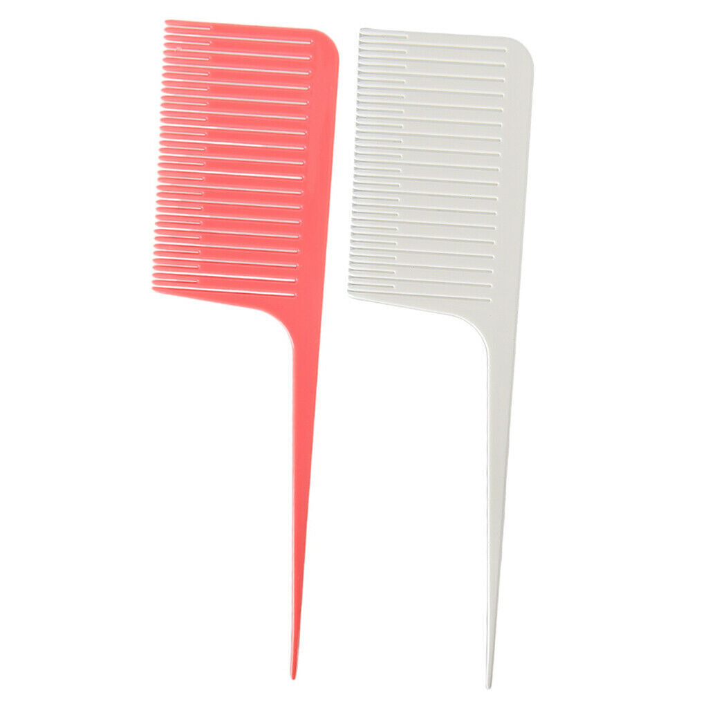 2pcs ABS Heat-resistant Weave Highlighting Foiling Hair Comb for Salon Combs
