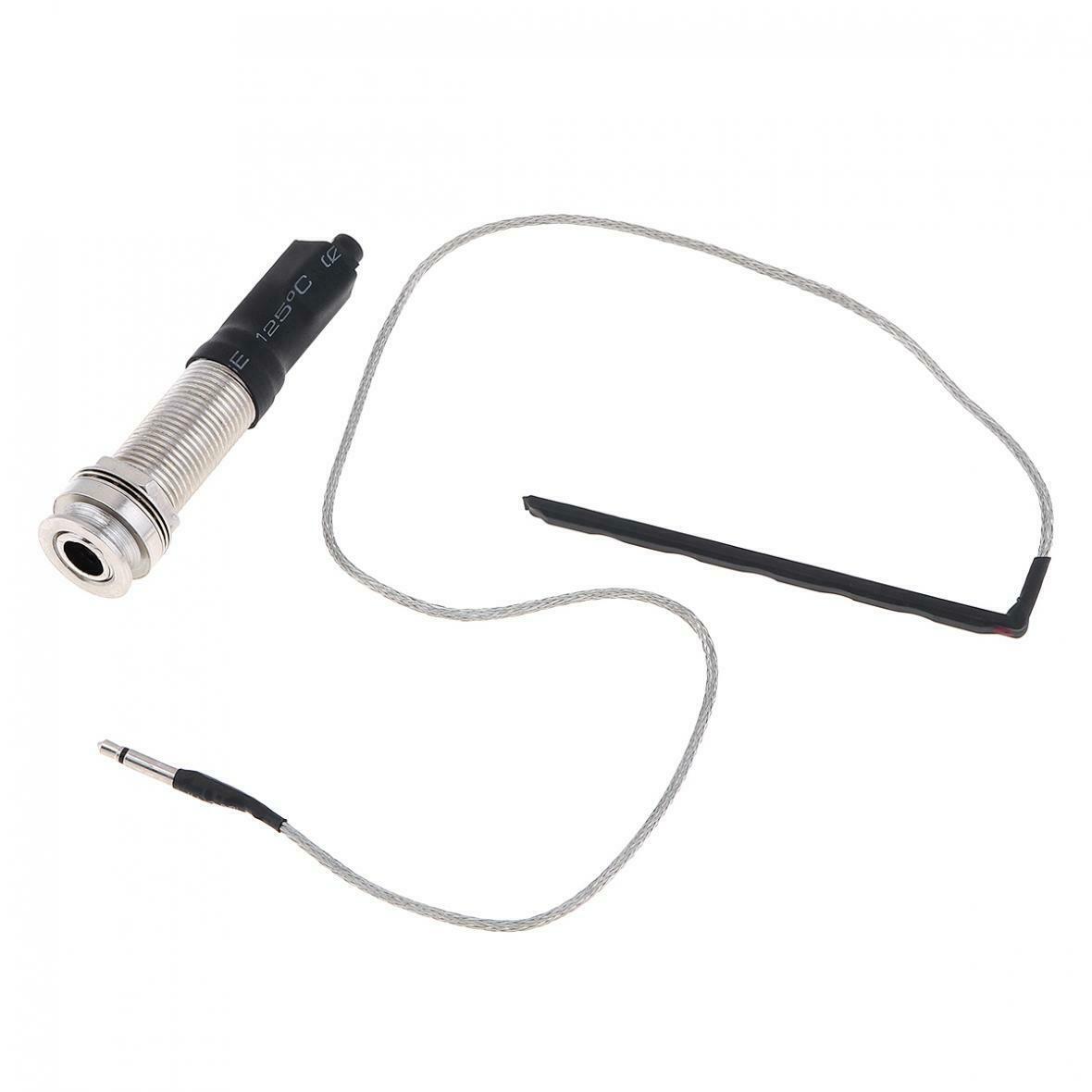 1/4 Stereo End Pin Jack Connection Guitar Folk Piezo Pickup Under Saddle Passive