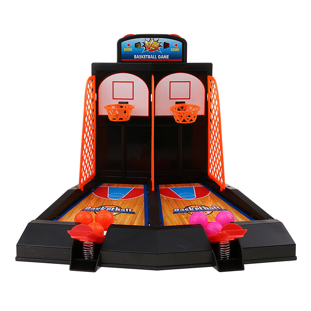 Mini Basketball Hoop Shoot Set Children Kids Playing Finger Basketball Game
