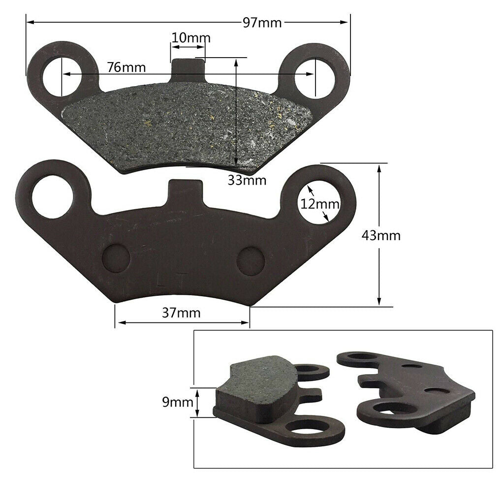2Pcs Front Brake Pad For CFMoto /Cf500 500CC /Cf600 600CC X5 X6 X8 U5 Quad