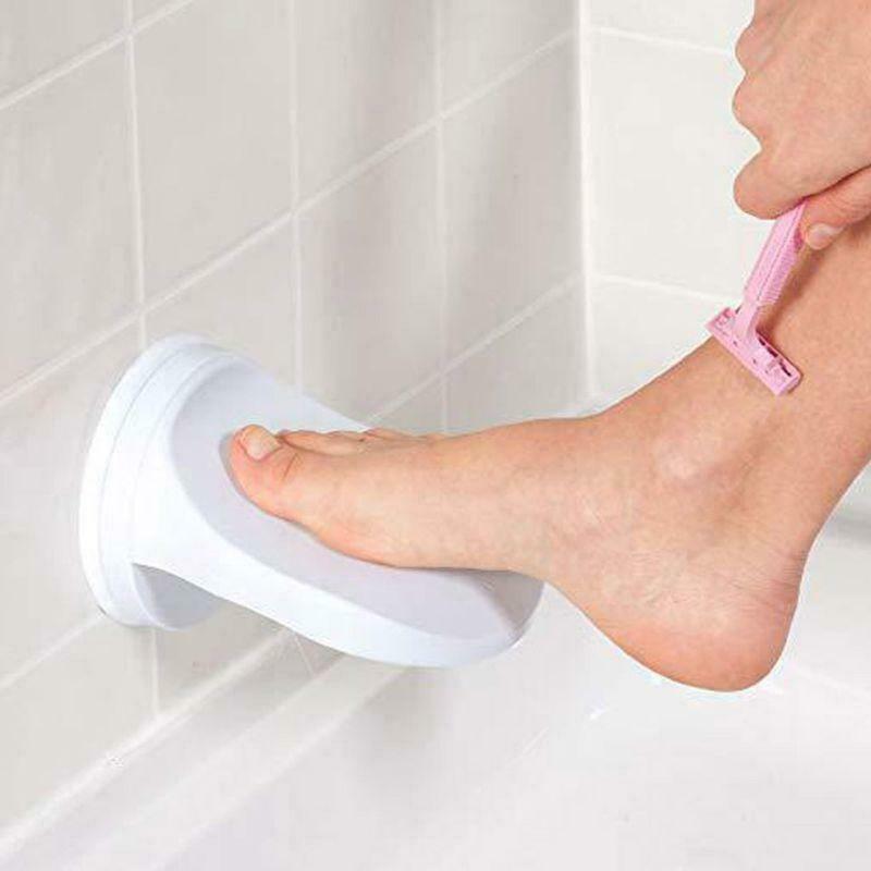 Plastic Bathroom Shower Shaving Leg Aid Foot Rest  Non Slip Suction Cup Step