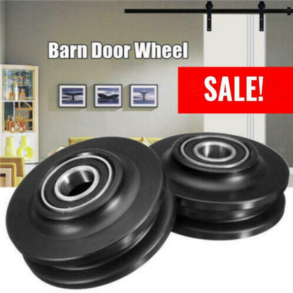 1pc Sliding Barn Door Wheel Closet Roller Durable Hanging Track Pulley Wheel
