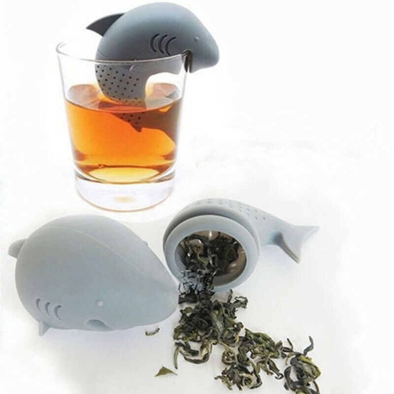 Shark Tea Infuser Silicone Strainers Tea Strainer Filter Empty Bag Leaf Diffuser