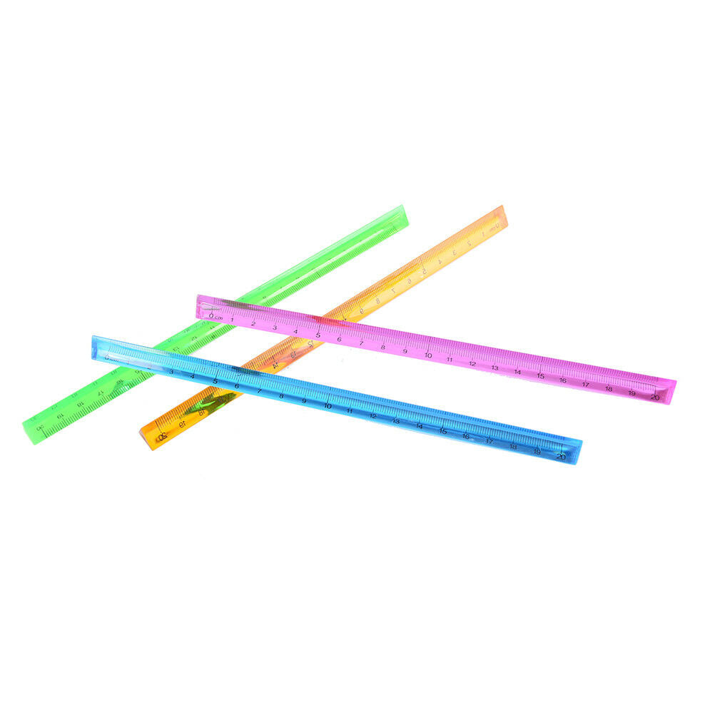 Creative Three Edged Ruler Triangular ScaleClear CrystalMeasuring Ruler To.l8