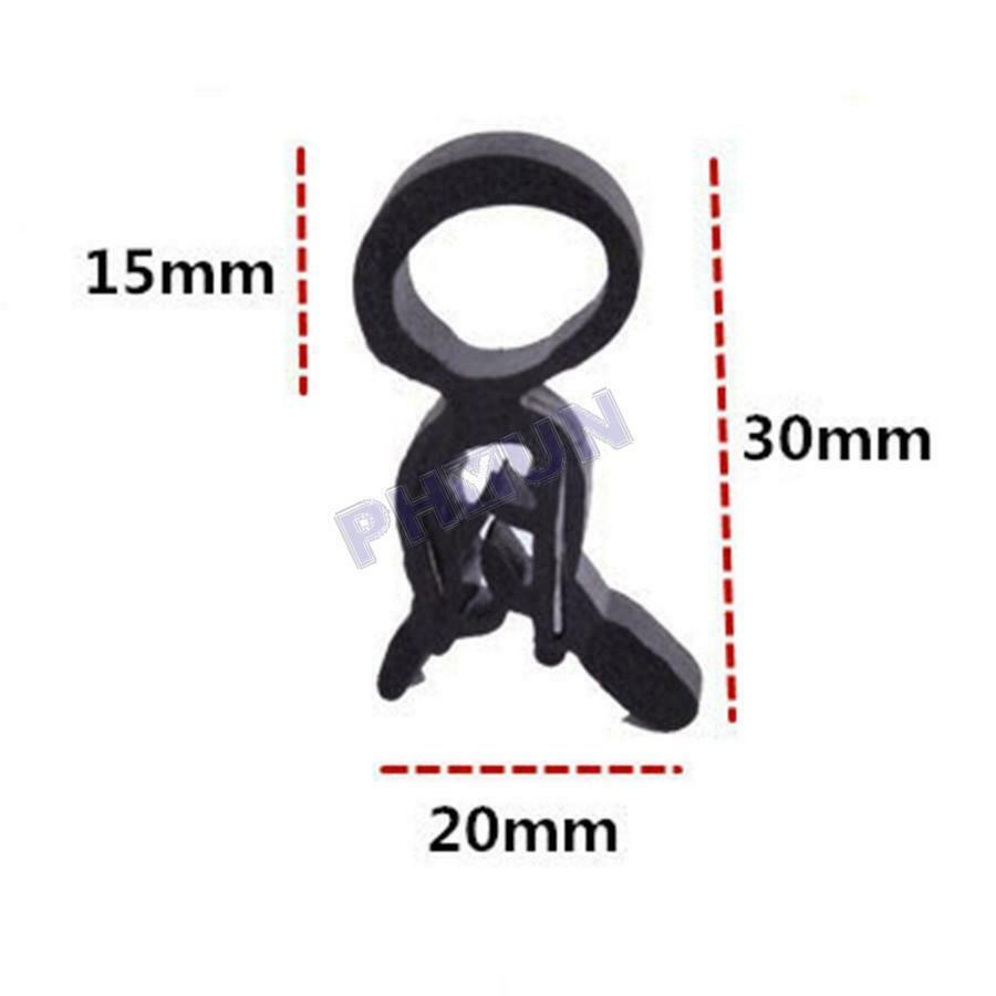 13 FT Car Seal Weatherstrip Rubber Strip For Car Door Bonnet Trunk Hood Edge
