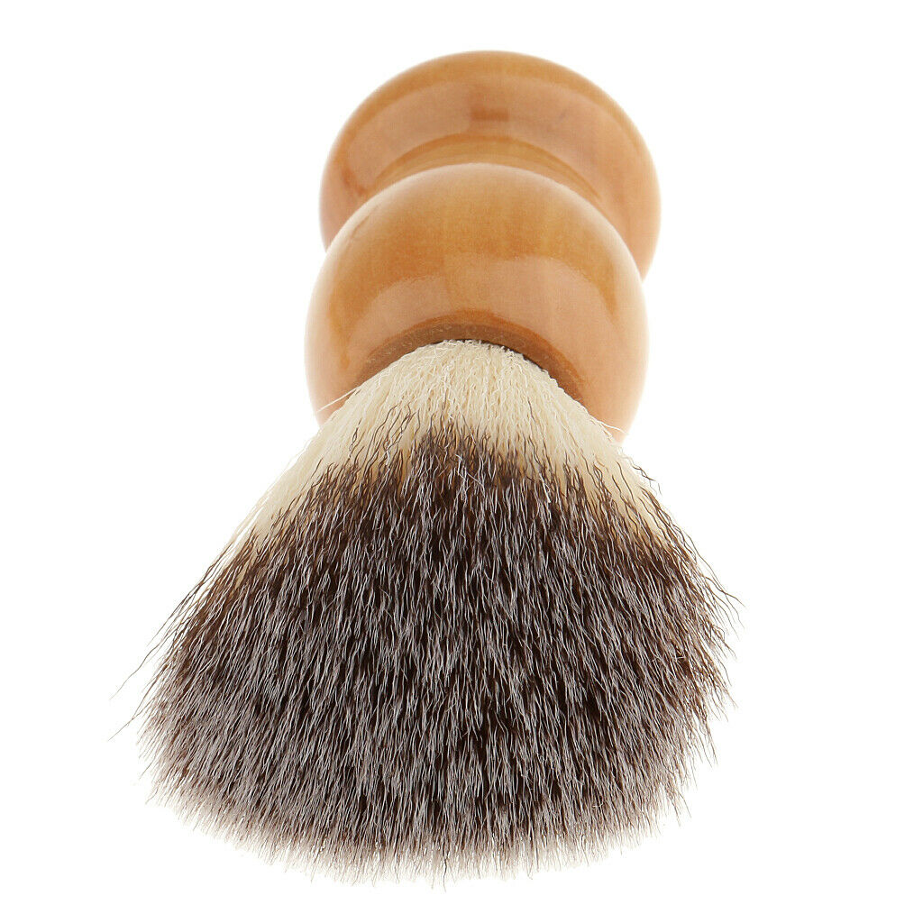 2pcs Men Beard Grooming Moustache Wood Shaving Brush Bowl Mug Cup Set
