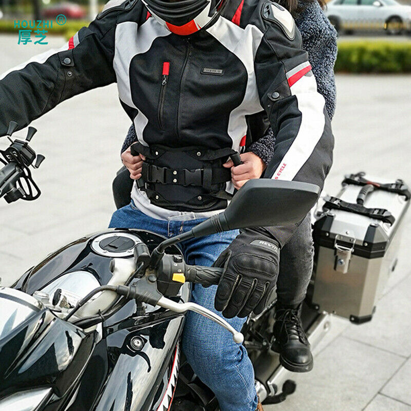 Rear Seat Safety Belt Passenger Non-Slip Strap Motorcycle Back Seat ArmrestY1