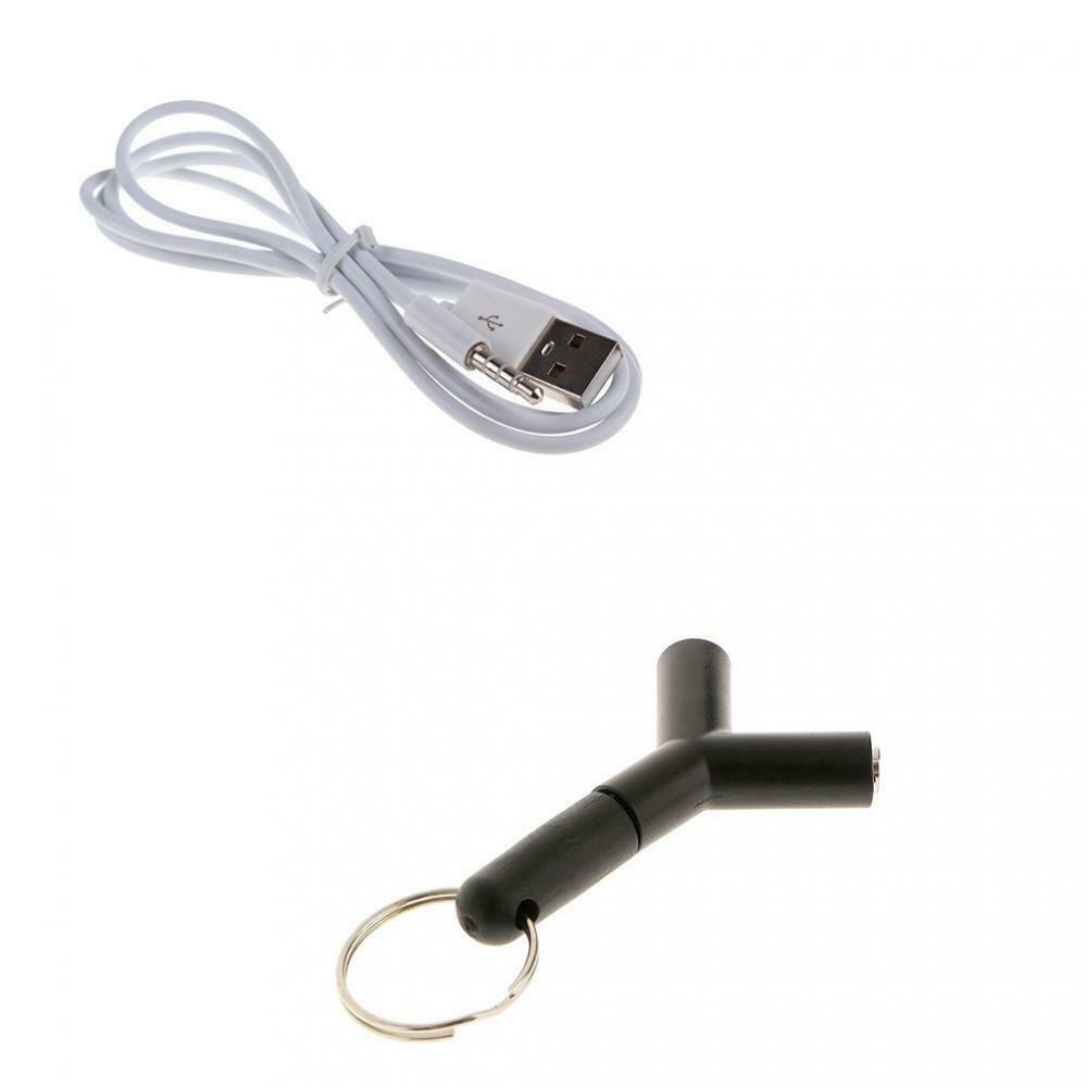 1 Piece 3.5mm Jack 2 Port Audio Adapter + 3.5mm Male to USB Male Adapter Cable