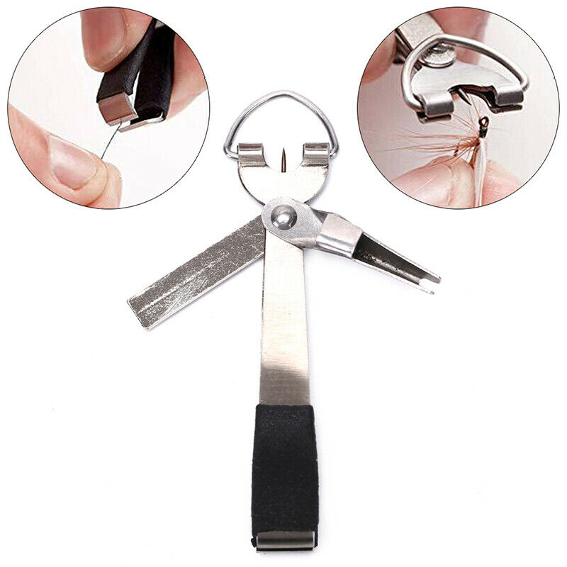 1Pc 4 In 1 Fishing Quick Knot Cutter Nippers Snip Tying Tool Nail Clipper.l8