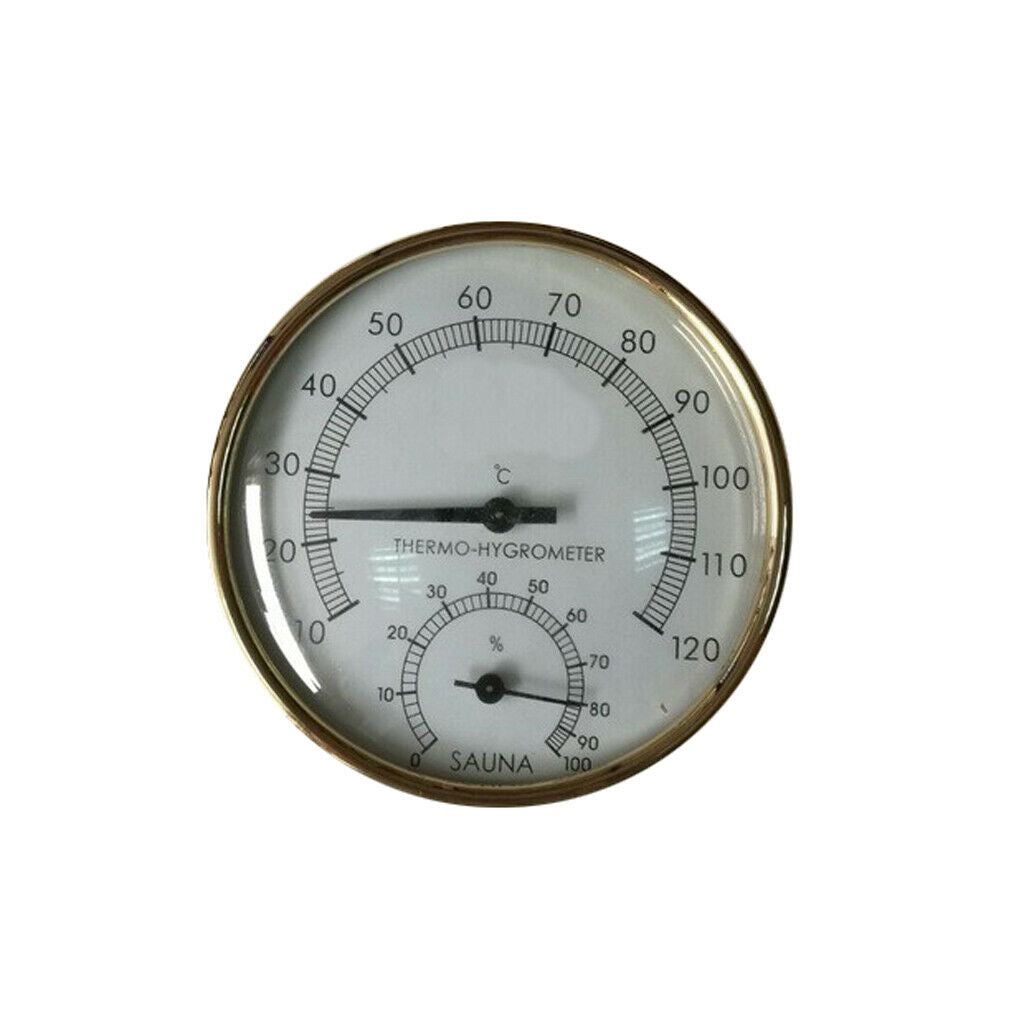 Stainless Steel Sauna Room Indoor Thermometer Hygrometer Temperature Sensor