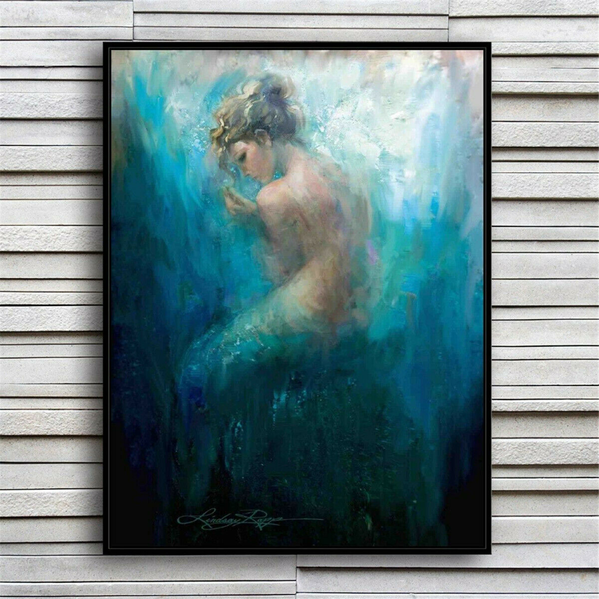 Mermaid Series Bare HD Canvas Print Picture Wall Art Painting Home Bedroom Decor