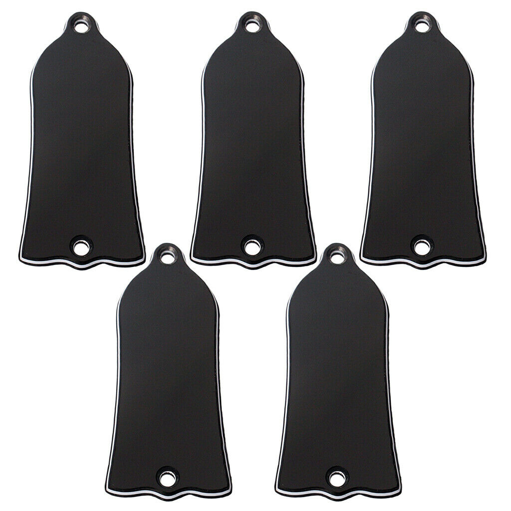Pack of 5 Bell-shaped Replacement Truss Rod Cover 3-Ply for   Guitar