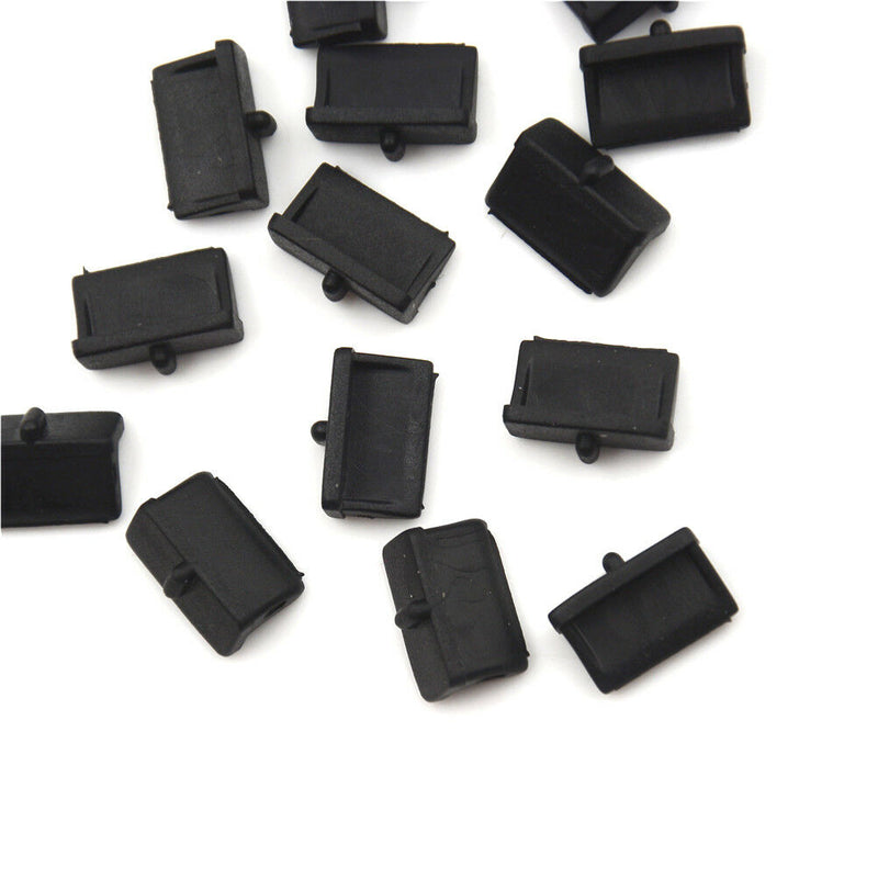 20pcs Soft Plastic USB Port Plug Cover Cap Anti Dust Protector for Female ~S Tt