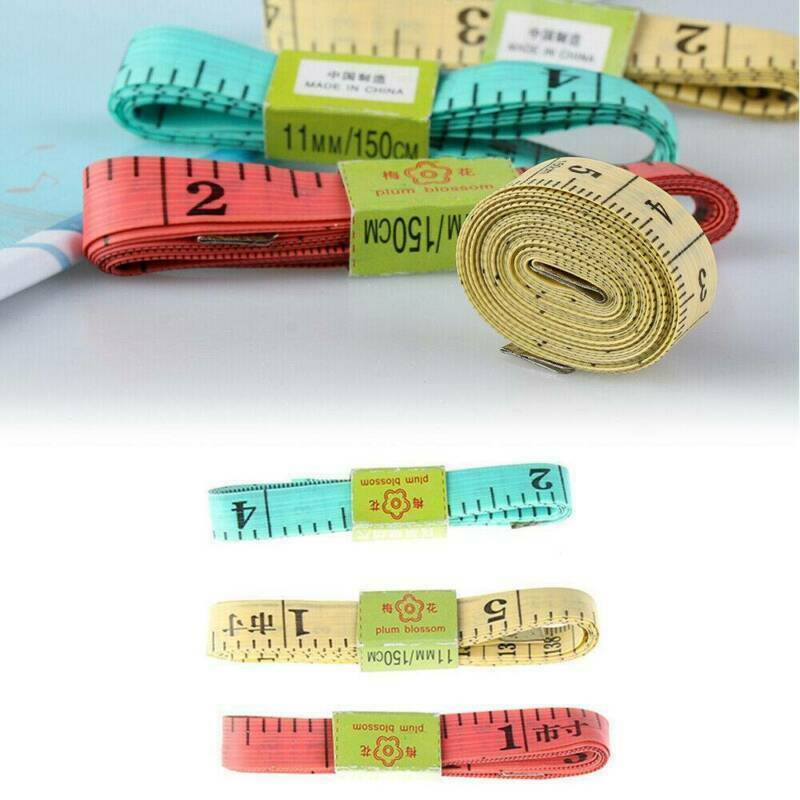 60" Body Measuring Ruler Sewing Cloth Tailor Tape Measure Seamstress Soft Flat